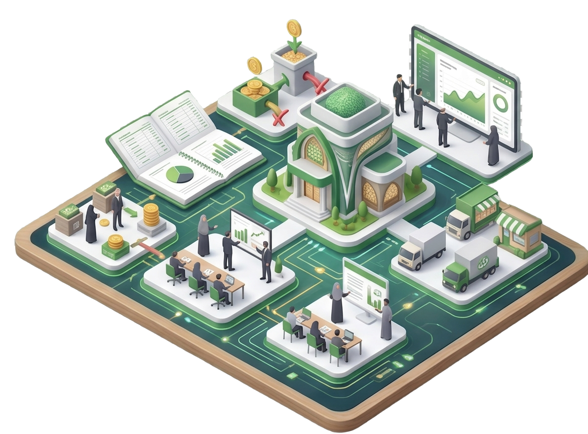 Ekosistem Maliya Isometric